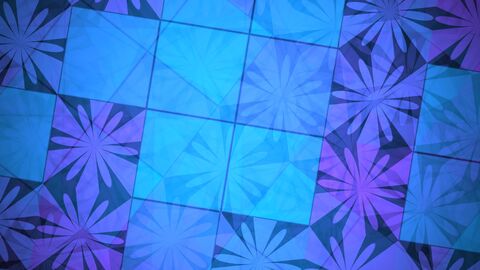 2D Floating Neon Shapes Background