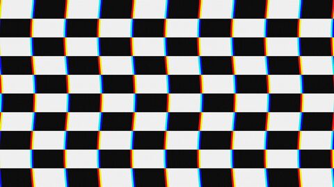 Abstract Analog VHS Glitch Animation