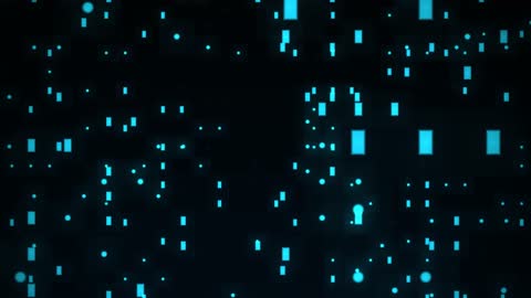 Abstract Binary Digital Snowfall Horizontal