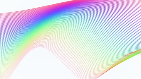 Abstract Colorful Wave Lines Flowing