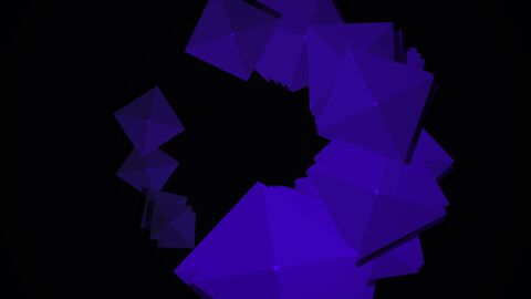 Abstract Dark Obsidian Diamonds and