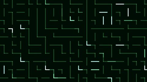 Abstract Digital Circuit Traces Looping