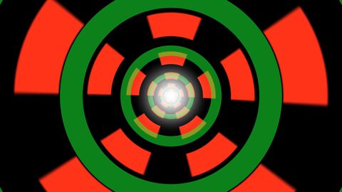 Abstract Geometric Tunnel Loop Rotating