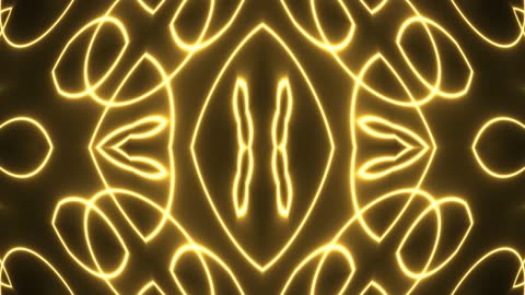Abstract Golden Vine Organic Fractal