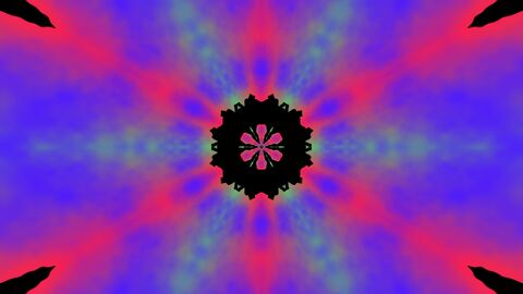 Abstract Kaleidoscope Pattern Loop Colorful