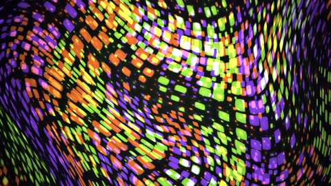 Abstract Neon Blob Flow Background