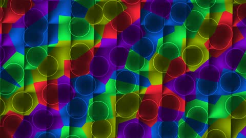 Abstract Origami Rainbow Fractal Motion