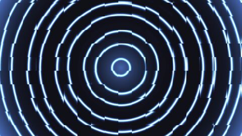 Abstract Spreading Concentric Ring Wave