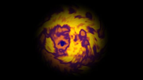 Abstract Swirling Heat Waves Horizontal
