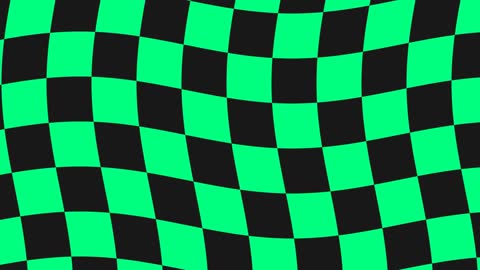 Abstract Wavy Checkerboard Motion Horizontal