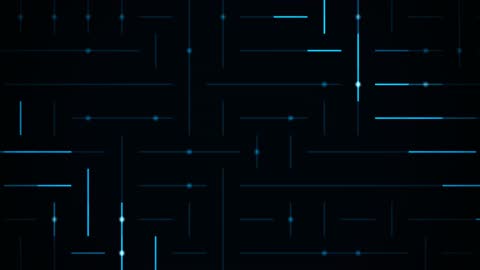 Animated Digital Circuit Board Path