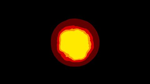 Cartoon Fire Explosion Cloud Cel