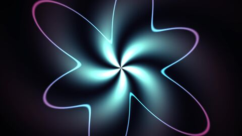 Cartoon Neon Vortex Loop Background