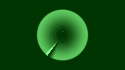 Cartoon Radar Sweep Line Horizontal