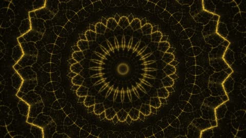 Celestial Golden Dust Mandala Fractal