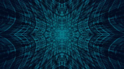 Cinematic Futuristic Data Tunnel Background