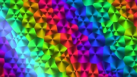 Cinematic Rainbow Crystal Low Poly