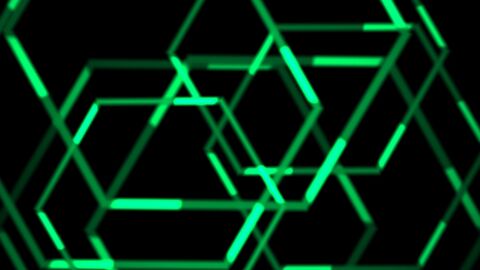 Clean Macro Hexagon Outlines and