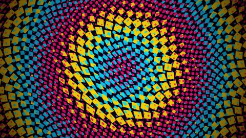 Colorful Abstract Geometric Pop Pattern