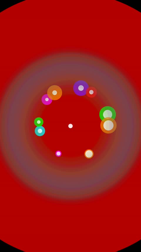 Colorful Bubble Core With Orbiting