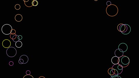 Colorful Glowing Bubbles Orbital Pop