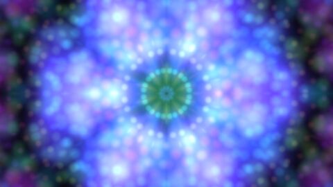 Colorful Kaleidoscope Fractal Background Horizontal