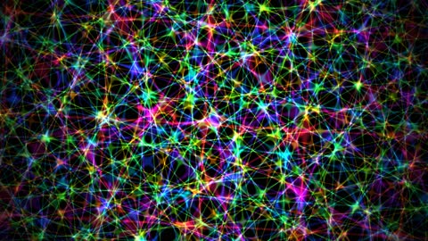 Colorful Neon Powder Burst Horizontal