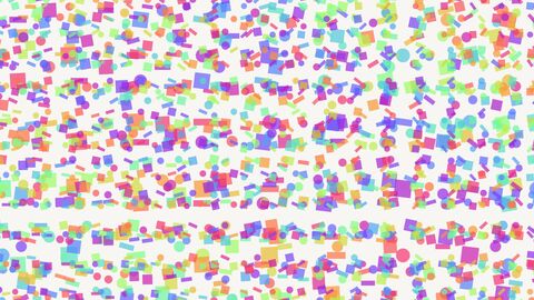 Colorful Playful Mixed Shapes Abstract