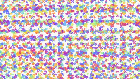 Colorful Playground Motion Shapes Abstract
