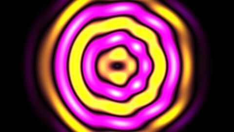 Colorful Ring Wave Interference Horizontal