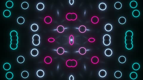 Commercial Cyber Neon Fractal Horizontal