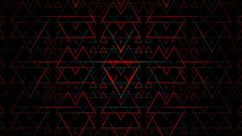 Crimson Red Triangle Shards Abstract