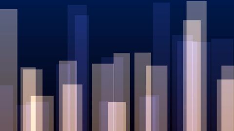 Cyber City Skyline Pixel Neon