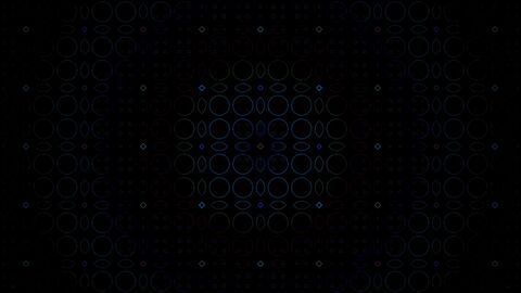 Cybernetic Blue Dot Matrix Fractal