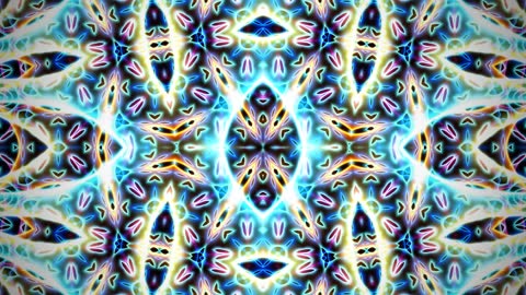 Cybernetic Neon Fractal Grid Pulse