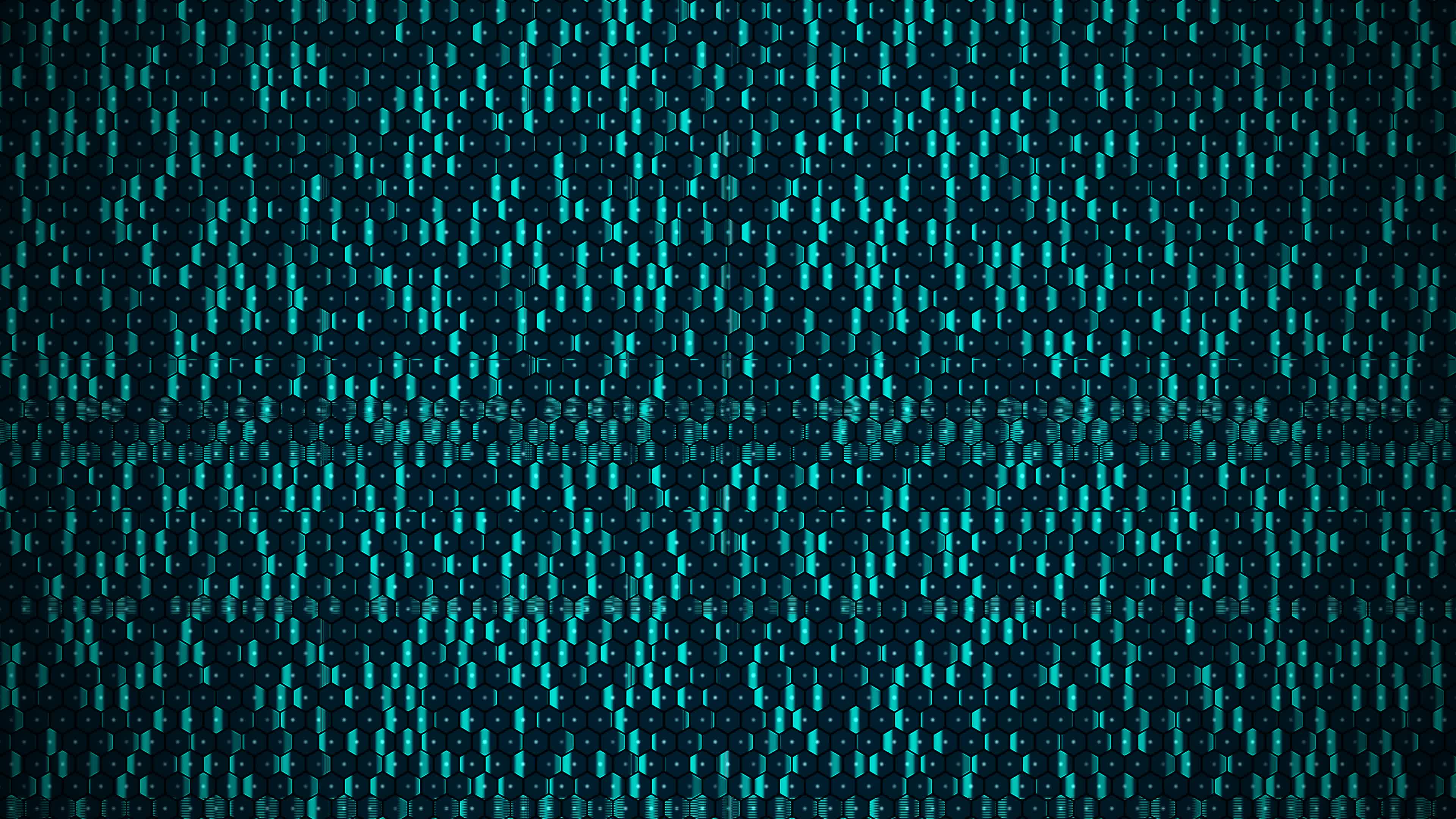Dark Circuit Board Pulse Hex