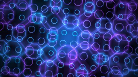 Dark Cyber Octagon Full Screen