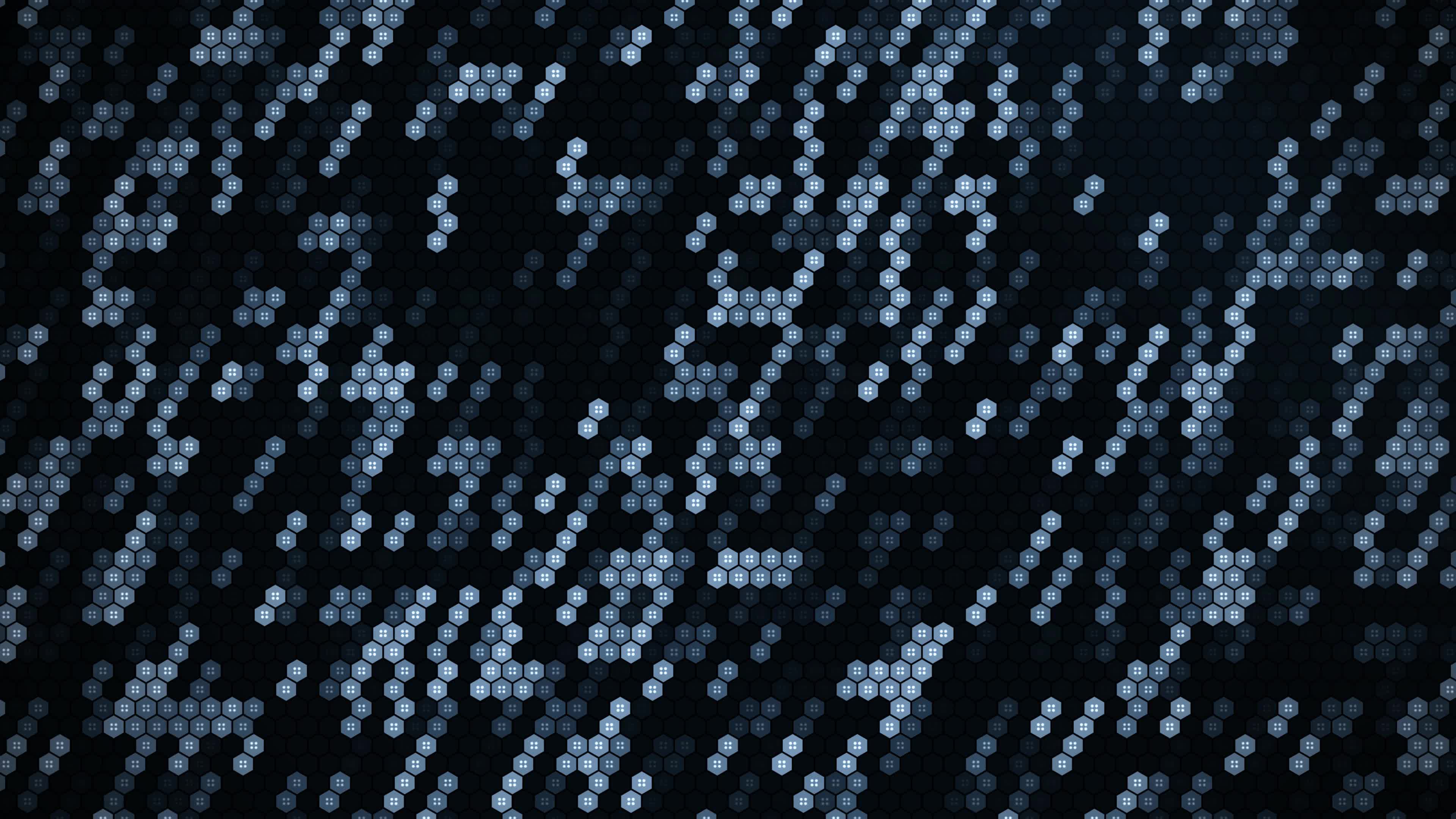 Dark Frost Crystal Hex Grid