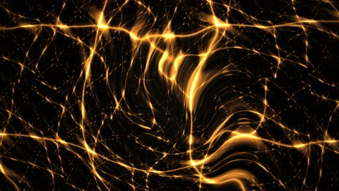 Dark Gold Circuit Fractal Grid