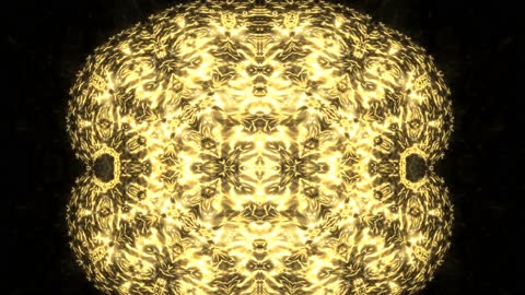 Dark Gold Fractal Circuit Horizontal