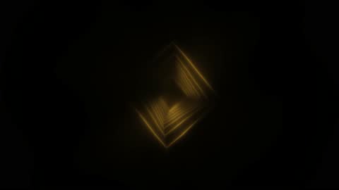 Dark Gold Prism Bloom Geometry