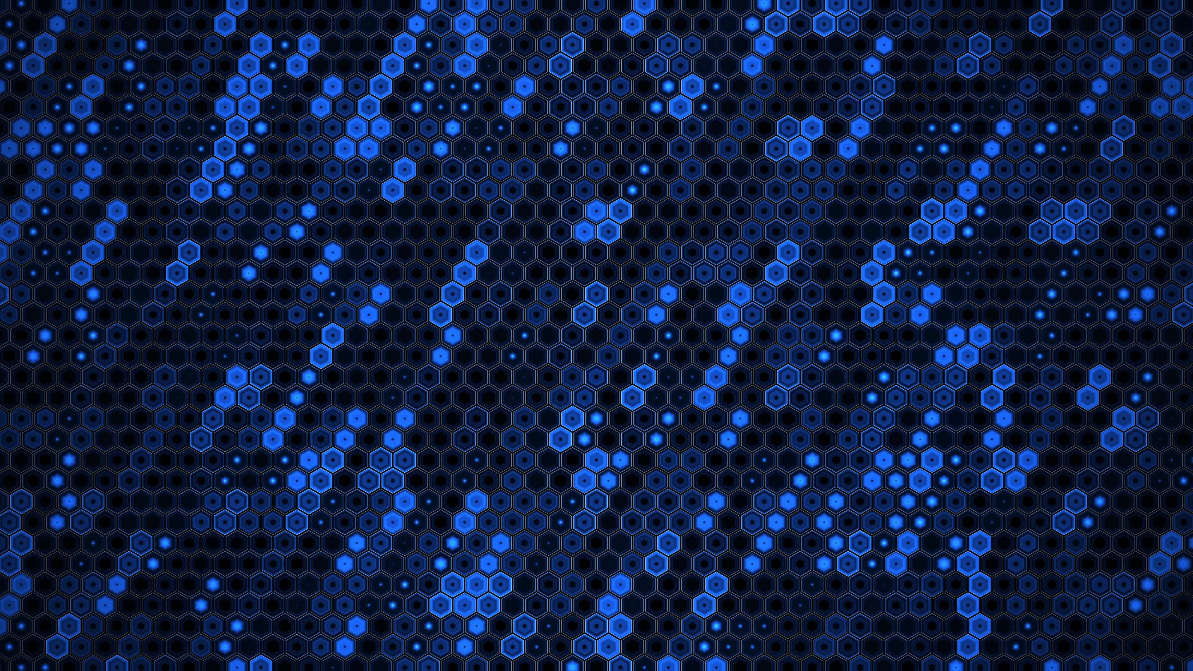 Dark Infinite Mirror Hex Grid