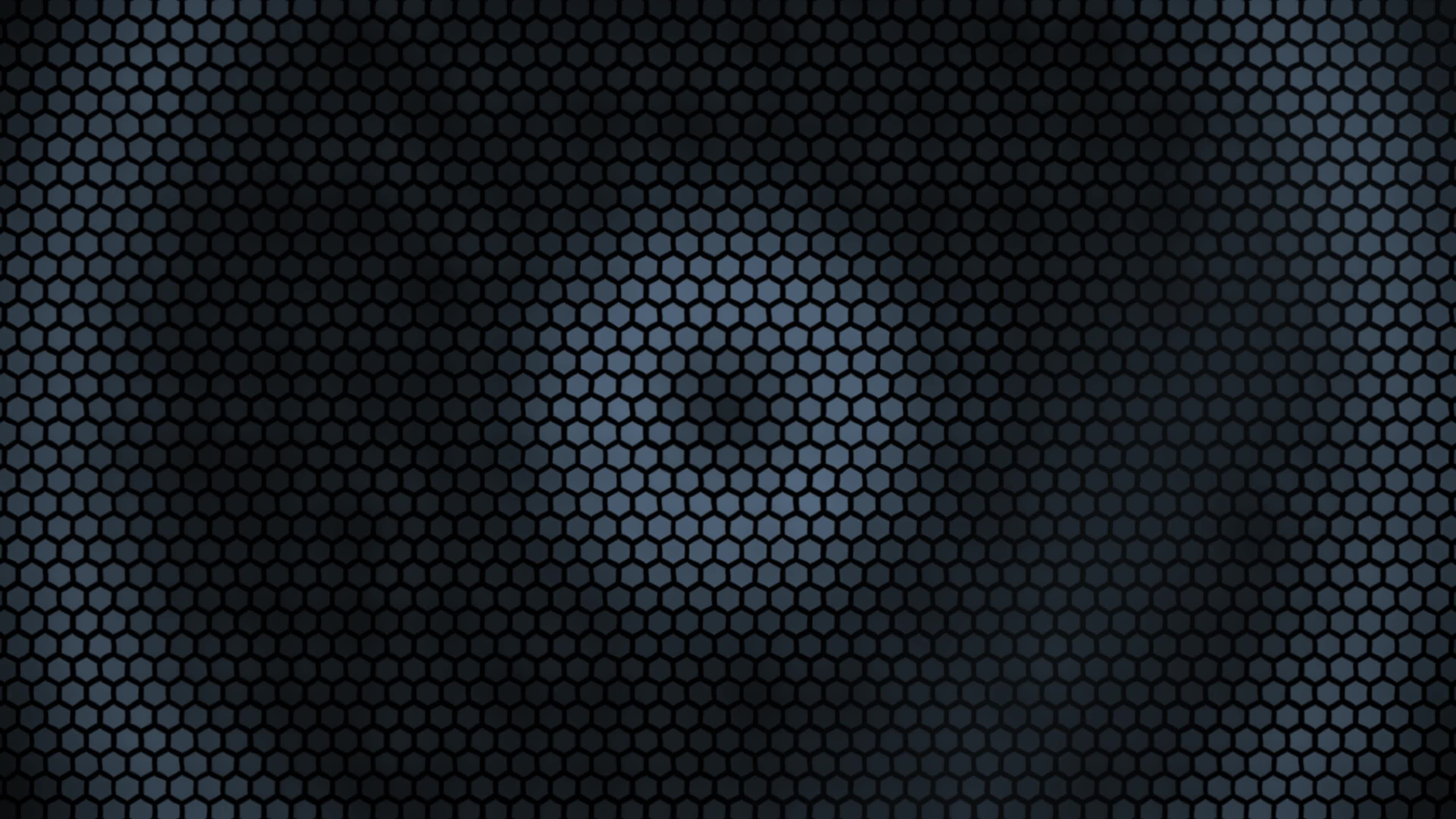 Dark Liquid Mercury Hex Grid