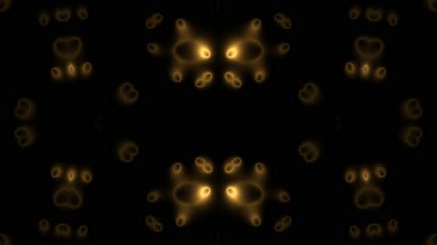 Dark Luxury Gold Fractal Filaments