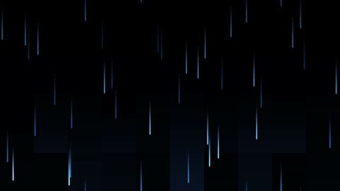 Dark Midnight Digital Rain Clouds