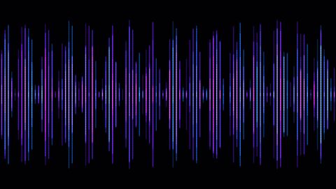 Dark Midnight Digital Soundwave Frequency