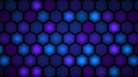 Dark Midnight Hexagonal Hive Cyber