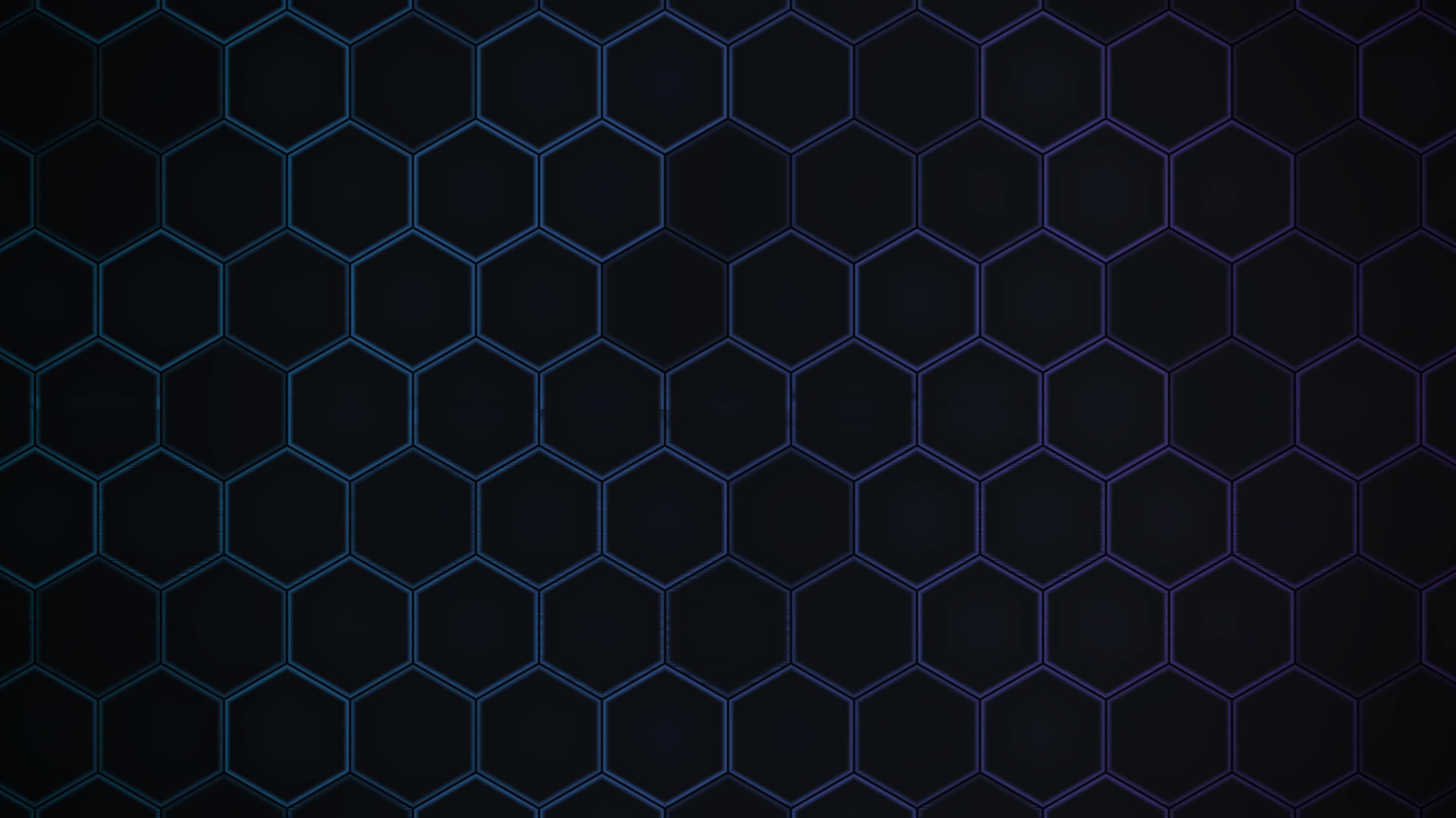 Dark Nebula Edge Glow Hexagon