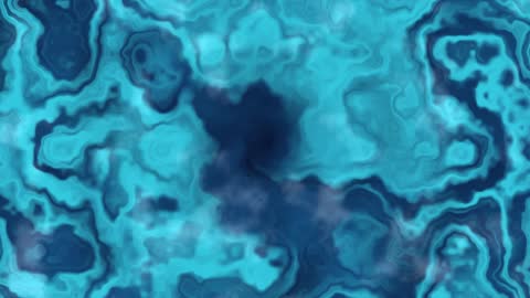 Deep Bioluminescent Ocean Swirling Waves