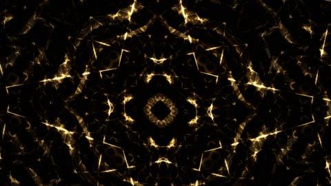Deep Black Luxury Gold Fractal